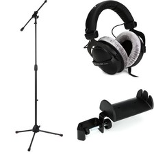 Beyerdynamic DT 770 Pro 80 ohm Closed-back Studio Mixing Headphones Mic Stand