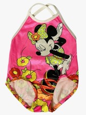 Vintage Minnie Mouse Disney Swimsuit Girls 18 Mo. Candlesticks Made in USA 90s