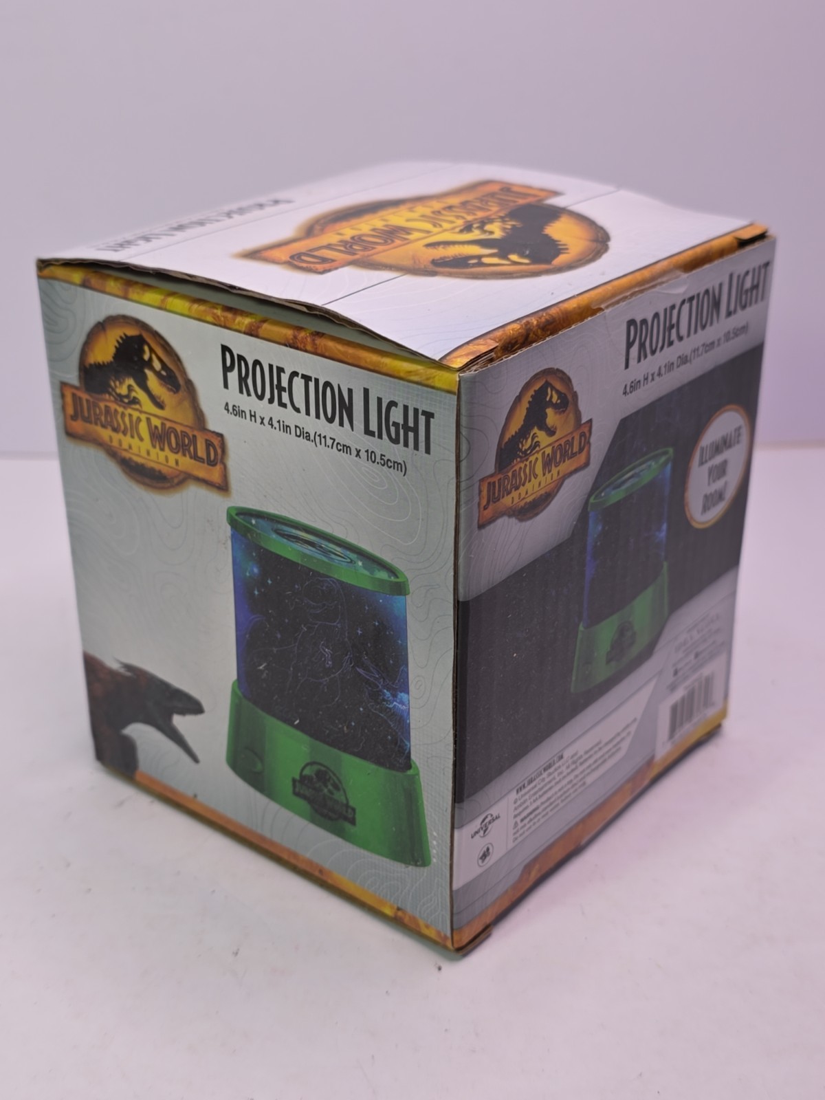 Jurassic Park Dominion Projection Light Lamp 4.6"x4.1" Green Idea Nuova New