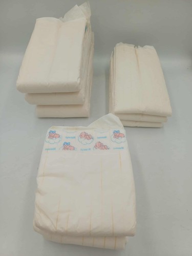 Vintage 9 Plastic Backed Diapers, Babylino & Nanny's made in Greece 90's