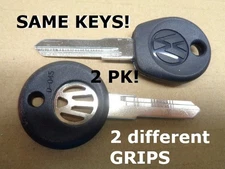 2 KEYS FITS AUDI PORSHE VW VOLKSWAGEN NICE 80's 90's (TWO PACK)!!