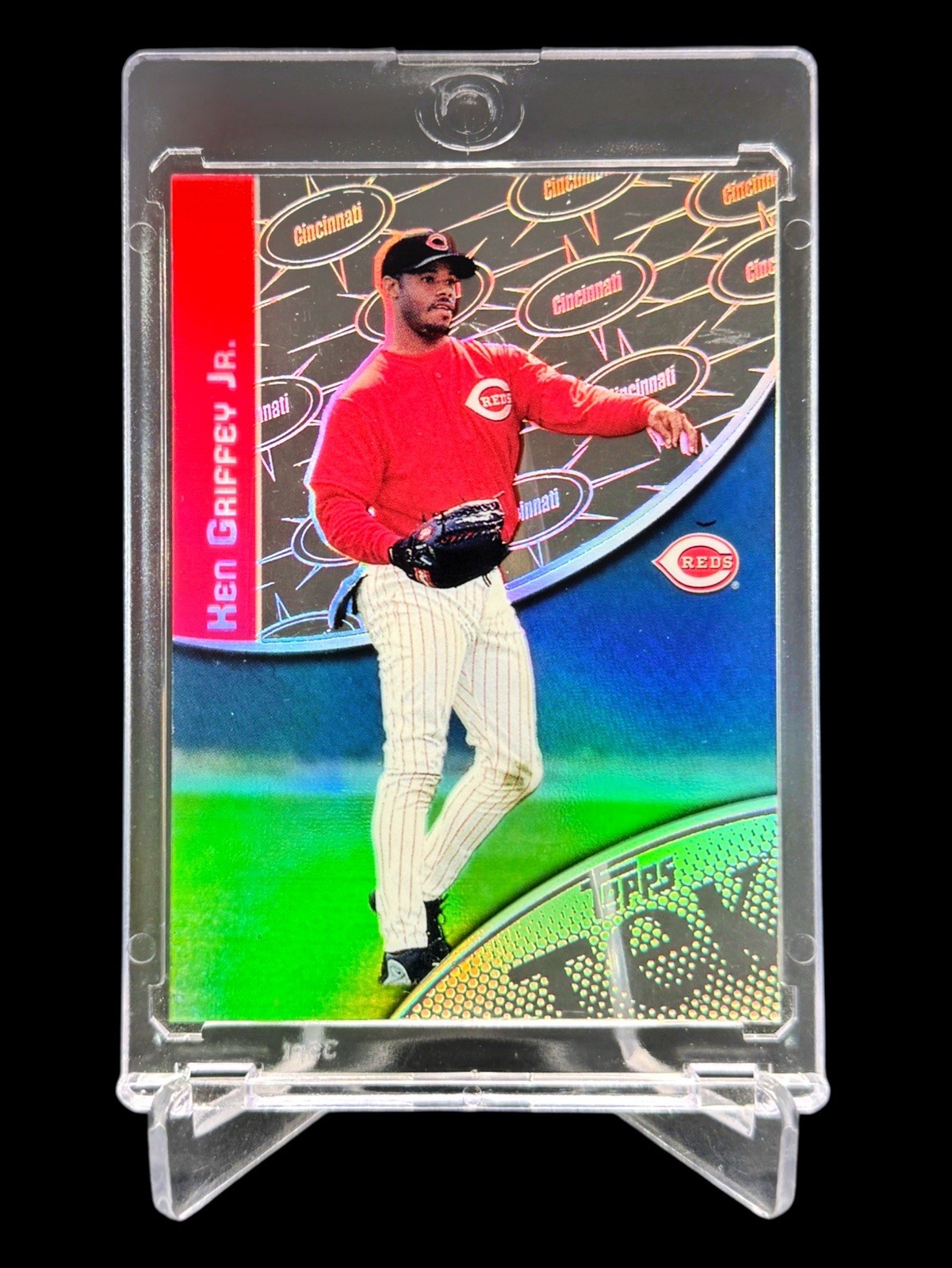 2000 Topps KEN GRIFFEY JR “TEK” REFRACTOR ACETATE HOLO 30-7 FOIL SSP🔥RARE🔥