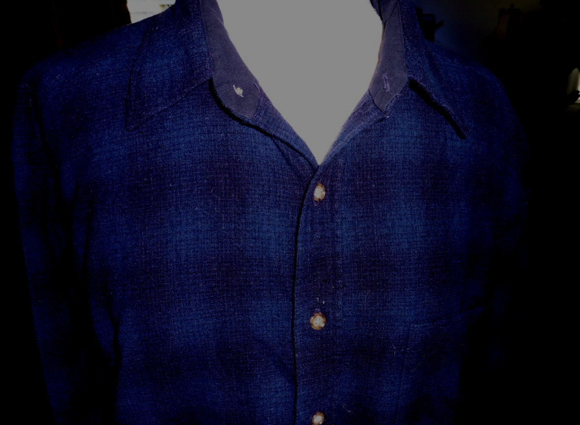 PENDLETON VIRGIN WOOL LARGE LONG SLEEVE PLAID NAV… - image 4