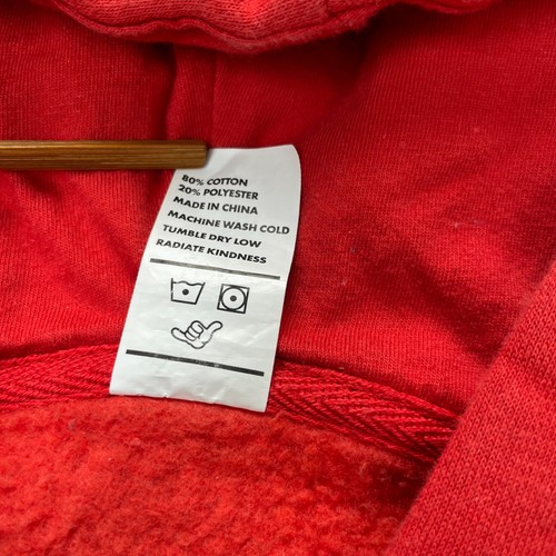 Dutch Bros Hoodie Mens Large Red Always Stoked Logo Coffee Fleece Lined Full Zip - Picture 4 of 8
