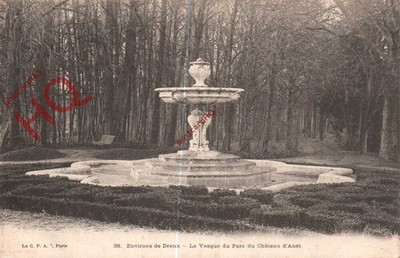 Ansichtskarte, Dreux, La Vasque Du Parc Du Chateau D'Anet
