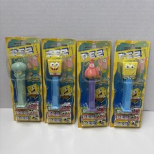 Nickelodeon SpongeBob SquarePants Pez Candy Dispensers Lot of 4New In Package