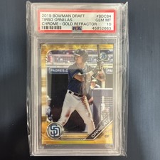2019 Bowman Chrome Draft Gold Refractor #BDC84 Tirso Ornelas 12/50