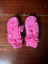 Pink Kids water proof Mittens Weather Proof Girls size 3/4