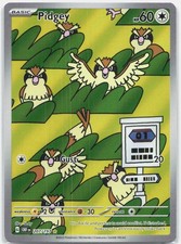 Pidgey Illustration Rare SV03: Obsidian Flames OBF Colorless Holo 207/197 2023 N on eBay