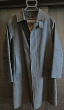 MACKINTOSH DUNKELD Rubberized Black Coat Size 36