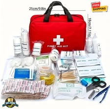 Outdoor First Aid Kit Portable Emergency Medical Supplies for Camping Hiking