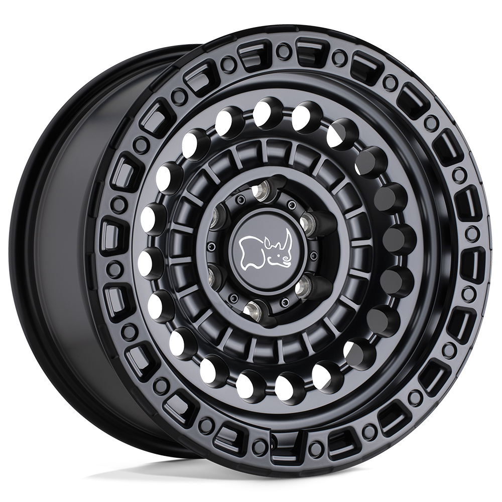 Set 4 Black Rhino Sentinel 17x8.5 5x5 Matte Black Wheels 17