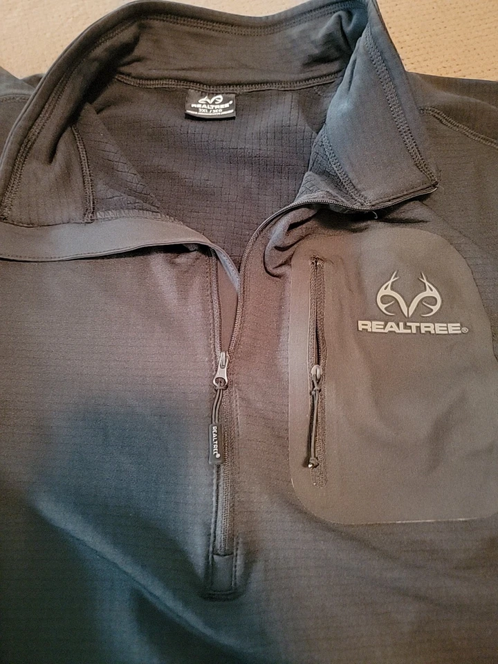 realtree 1/4 zip 3xl Black - Image 2 of 4