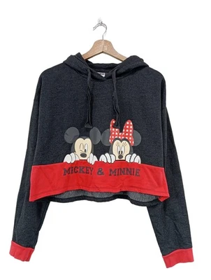 DISNEY Sweat à capuche Dames Sweat T EU 36 noir-rouge style décontracté - Photo 1/4