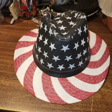 NEW w/ Tags Women's American Flag Cowboy Hat, Stars Western USA