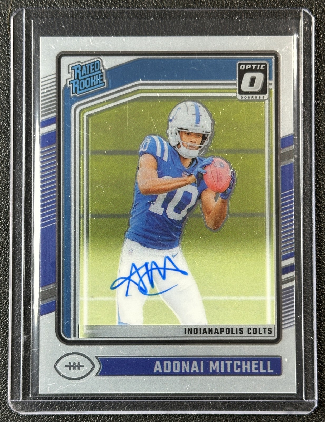 ADONAI MITCHELL 2024 PANINI DONRUSS OPTIC #203 RATED ROOKIE AUTO 276/325
