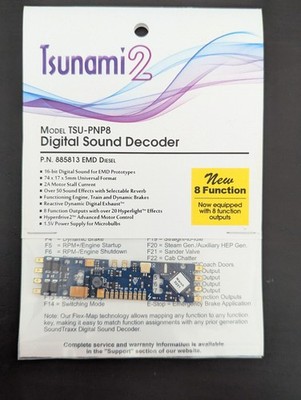 SoundTraxx Tsunami2 885813 TSU-PNP8 2 amp EMD Diesel Digital Sound Decoder