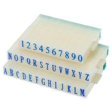 Detachable Number Letter Stamp Plastic 5mm Font Size 5 Numeral 0-9 Alphabet A-Z