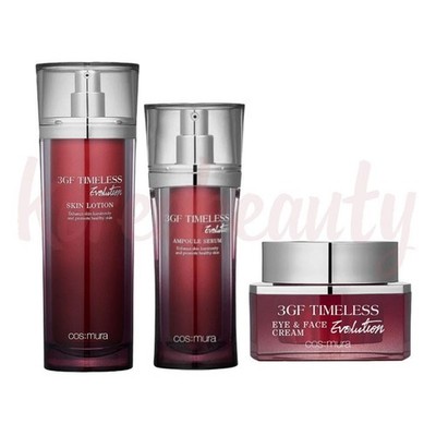 COSMURA 3GF Timeless Evolution 3PCS Set Hydrating Skin Care Kit Korean Beauty