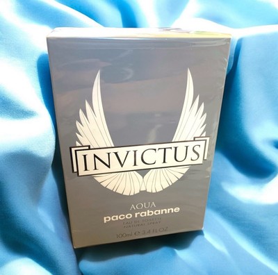 Invictus Aqua by Paco Rabanne Cologne for Men 3.4oz Eau de Toilette Spray SEALED