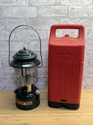 #ad Vintage 1984 Coleman CL2 Adjustable 2 Mantle Camp Lantern with Carrying Case $69.99