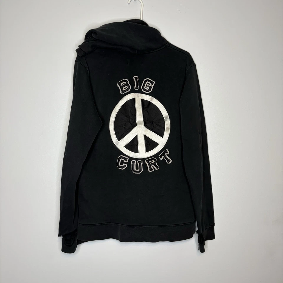 Vintage Emerica Faded Spellout Zip Hoodie Baker Spitfire Skate Surf Grunge Large - Image 2 of 4