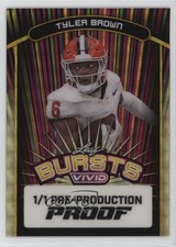 2024 Leaf Vivid Bursts 1/1 Tyler Brown #B-TB2 s5q