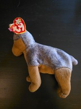 Sarge Ty Beanie Baby German Shepherd Puppy Dog MWMT Birthday February 14 2000