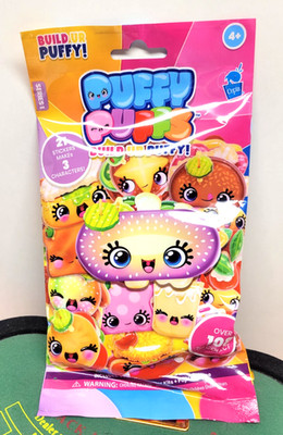 2X PUFFY PUFFS FUN NOVELTY BUILD A PUFFY STICKER NEW IN PACKAGE