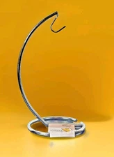 Chrome Banana Holder Hanger 14" Sleek Modern Fruit Tree Storage Rack