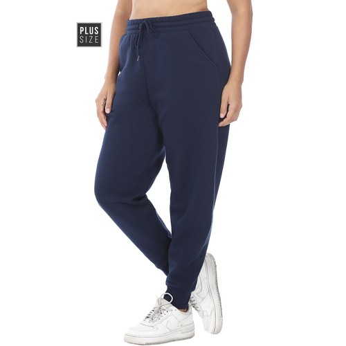 Womens Plus Size Sweatpants Navy Blue Womens Joggers Relaxed Fit Size 1XL - Imagen 3 de 7