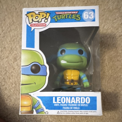 Funko Pop! Television TMNT Leonardo #63 Vinyl Figure in Original Unopened Box
