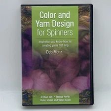 Color and Yarn Design for Spinners 2-DVD 2011 Instructional DIY Deb Menz