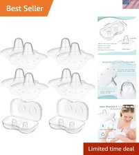 8 Pcs Nipple Shield for Breastfeeding Newborn Nipple Protector with Carrying ...