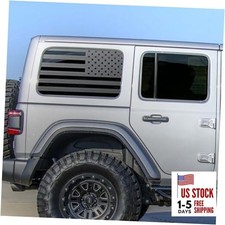 Rear Window American Flag Decals for Car SUV Trucks,Universal Black Back Side