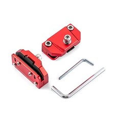 Hood Light Pods Mount Brackets for Auxiliary Off Road LED Pod Light/Work Red