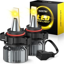 AUXITO 5202 LED Fog Light Bulbs Yellow Amber 3000K, 400 Brighter 6000 Lumens...