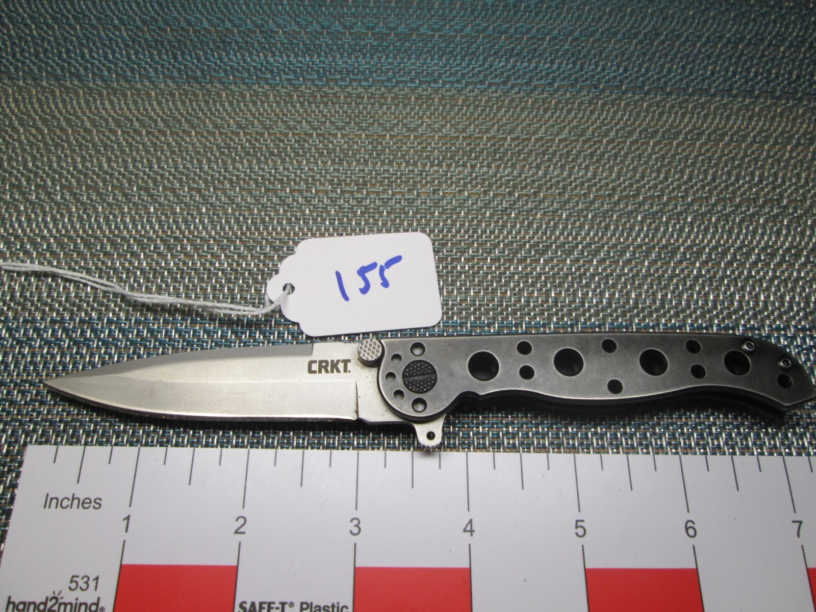155 Black Stainless CRKT M 1601S Spearpoint Frame Lock Knife eBay