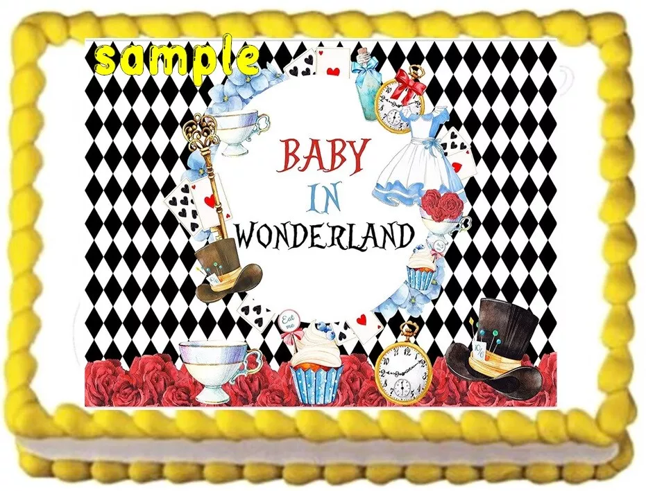 Alice In Wonderland Baby Shower Template