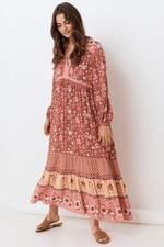 Spell And The Gypsy Portobello Gown In Wine Sz. Small BNWT