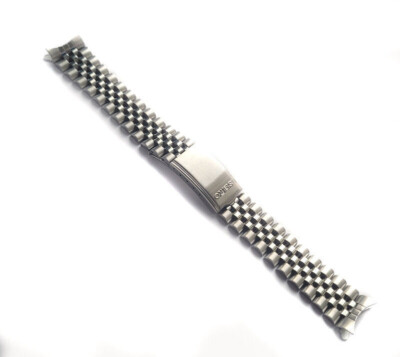 19mm Vintage Jubi Uhrenarmband Edelstahl passend für Seiko Rund - Anstoss