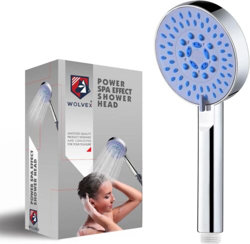 High Pressure Handheld Shower Head with 5 Spray Mode With Hose - Picture 3 of 8