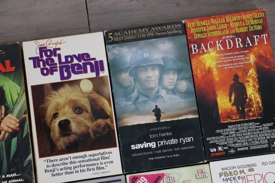 VINTAGE VHS Tape Movie Bundle Lot End of Days Backdraft Saving Private Ryan - Image 4 of 4