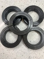 5-PACK! 15/16" Double Split 2-PC Clamp Shaft Collar, Steel Black Oxide