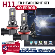 CANBUS H11 LED Headlight Kit High/Low Beam Bulb Super Bright 6000K White 36000LM