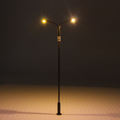 Lot De 10 Lampadaires Miniatures échelle HO – 1/87 – Style Européen – Polypropylène – Pour Dioramas Et Modélisme