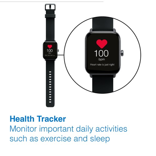 V-Fitness Momentum 3 Smart Watch with Amazon Alexa & Health Tracker - 第 9/9 張圖片