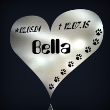 BIŻUTERIA NAGROBNA ZE STALI NIERDZEWNEJ NA NAGROBEK KAMIEŃ PAMIĄTKOWY TABLICA PAMIĄTKOWA URNA ZWIERZĘ PIES KOT