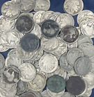 Lot of 100ct $5.00 Face Value No Date , Partial Date & Cull Buffalo Nickels