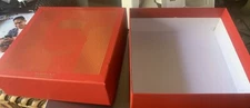 Empty Red Cartier Perfume Gift Box Clean And Versatile 8-1/2 X 8-1/2 X 3